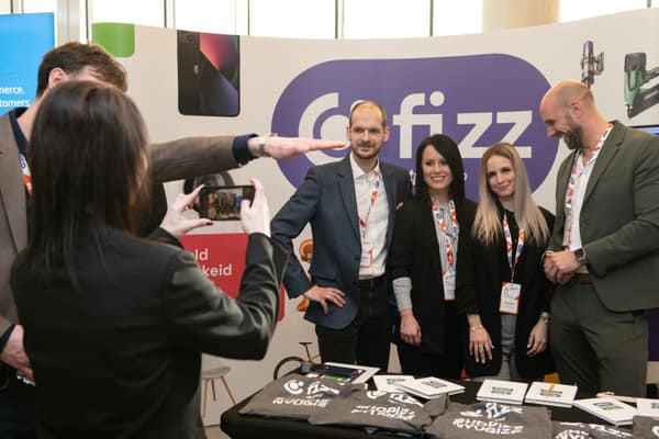 Sponsor booth on the exhibition floor