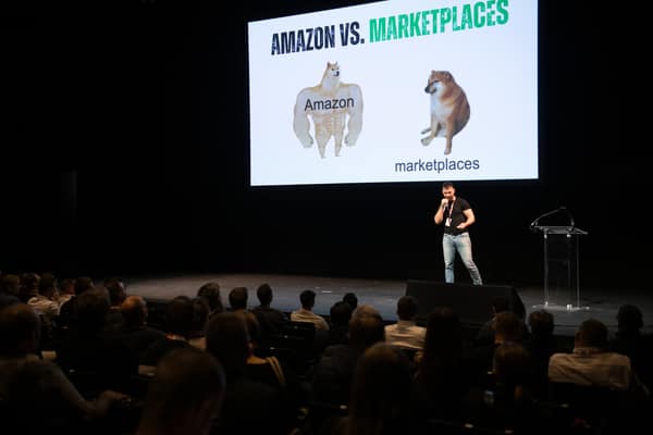 Keynote speaker on the main stage
