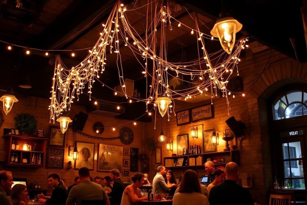 Budapest ruin bar atmosphere